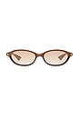 view 1 of 2 LUNETTES DE SOLEIL DUSKFALL in Pearl Chocolate & Warm Smoke Grad