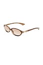 view 2 of 2 LUNETTES DE SOLEIL DUSKFALL in Pearl Chocolate & Warm Smoke Grad