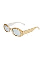 view 2 of 2 Work It! Sunglasses in Champagne Pearl & Smoke Tint