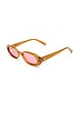 view 2 of 2 Outta Love Sunglasses in Toffee & Crimson Tint