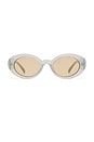 view 1 of 2 Nouveau Vie Sunglasses in Cloud & Mocha Mono