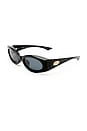 view 2 of 3 LUNETTES DE SOLEIL GLACIEM in Black & Smoke Mono