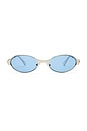 view 1 of 3 LUNETTES DE SOLEIL FROSTBITE in Silver & Blue Tint