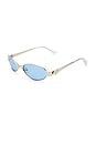 view 2 of 3 LUNETTES DE SOLEIL FROSTBITE in Silver & Blue Tint