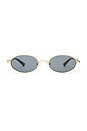view 1 of 3 LUNETTES DE SOLEIL ICICLE in Bright Gold & Smoke Mono