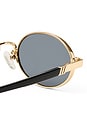 view 3 of 3 LUNETTES DE SOLEIL ICICLE in Bright Gold & Smoke Mono