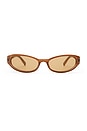 view 1 of 3 LUNETTES DE SOLEIL POPALICIOUS in Pearl Gold & Light Brown Mono