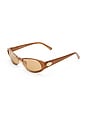 view 2 of 3 LUNETTES DE SOLEIL POPALICIOUS in Pearl Gold & Light Brown Mono
