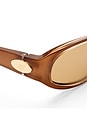 view 3 of 3 LUNETTES DE SOLEIL POPALICIOUS in Pearl Gold & Light Brown Mono