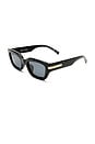 view 2 of 3 LUNETTES DE SOLEIL CUBITO in Black & Smoke Mono Polarized
