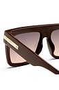 view 3 of 3 LUNETTES DE SOLEIL OFFSIDE in Dark Cocoa & Smoke To Brown Gradient