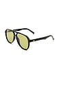 view 2 of 3 LUNETTES DE SOLEIL TRAGIC MAGIC in Black & Olive Tint