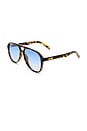 view 2 of 3 Tragic Magic Sunglasses in Tokyo Tort & Blue Gradient