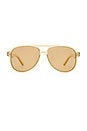 view 1 of 3 LUNETTES DE SOLEIL TRAGIC MAGIC in Sage & Tan Tint