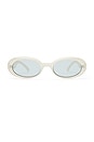 view 1 of 3 LUNETTES DE SOLEIL WORK IT in Vanilla Pearl & Light Smoke Tint