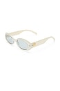 view 2 of 3 LUNETTES DE SOLEIL WORK IT in Vanilla Pearl & Light Smoke Tint