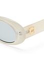view 3 of 3 LUNETTES DE SOLEIL WORK IT in Vanilla Pearl & Light Smoke Tint