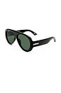 view 2 of 3 LUNETTES DE SOLEIL DREAM BOAT in Black & Khaki Mono Polarized
