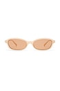 view 1 of 3 LUNETTES DE SOLEIL HONEY POT in Nude & Chocolate Mono