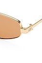 view 3 of 3 GAFAS DE SOL TREASURE in Gold & Chocolate Mono