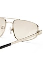 view 3 of 3 Treasure Sunglasses in Silver & Silver Flash Tint