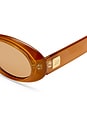 view 3 of 3 Work It Sunglasses in Gold Pearl & Tan Tint