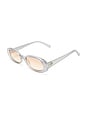 view 2 of 3 Outta Love Sunglasses in Silver Pearl & Light Brown Gradient