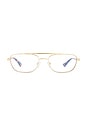view 1 of 3 Le Mimi Blue Light Eyeglasses in Gold