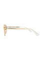 view 3 of 3 LUNETTES DE SOLEIL DIAMETRIC II in Bright Gold & Chocolate Mono