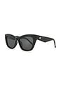 view 2 of 3 LUNETTES DE SOLEIL LUMEN in Black & Smoke Mono Polarized