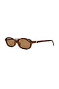 view 2 of 3 LUNETTES DE SOLEIL HONEY POT in Tort & Brown Mono