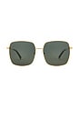 view 1 of 3 LUNETTES DE SOLEIL CHERISHED in Gold & Khaki Mono
