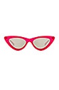 view 1 of 3 x Adam Selman The Last Lolita in Opaque Red & Silver Mirror