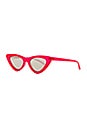 view 2 of 3 x Adam Selman The Last Lolita in Opaque Red & Silver Mirror