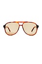 view 1 of 3 Tragic Magic Sunglasses in Toffee Tort Amber Tint