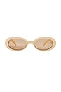 view 1 of 3 Work It! Sunglasses in Ivory Tan Tint