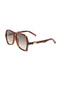 view 2 of 3 Fortune Teller Sunglasses in Toffee Tort & Khaki Grad