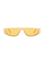 view 1 of 3 Le Ritual Sunglasses in Ivory & Brass Mono