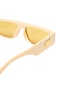 view 3 of 3 Le Ritual Sunglasses in Ivory & Brass Mono