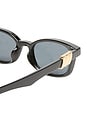 view 3 of 3 Confidential Sunglasses in Black & Smoke Mono
