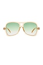 view 1 of 3 Fortune Teller Sunglasses in Sand & Jade Grad