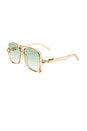 view 2 of 3 Fortune Teller Sunglasses in Sand & Jade Grad