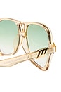 view 3 of 3 Fortune Teller Sunglasses in Sand & Jade Grad