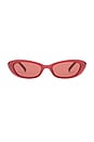 view 1 of 3 The Whisperer Sunglasses in Garnet & Rose Mono