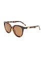 view 2 of 3 The Muse Sunglasses in Tort & Brown Mono Polarized