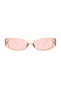 view 1 of 3 Starlight Sunglasses in Blush & Peach Mirror
