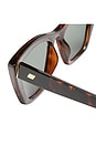 view 3 of 3 Velodrome Sunglasses in Dark Tort & Khaki Mono Polarized