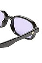 view 3 of 3 Pilferer Sunglasses in Black & Lilac Tint