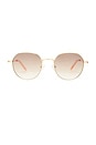 view 1 of 3 Odyssey Sunglasses in Bright Gold & Brown Grad