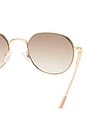 view 3 of 3 Odyssey Sunglasses in Bright Gold & Brown Grad